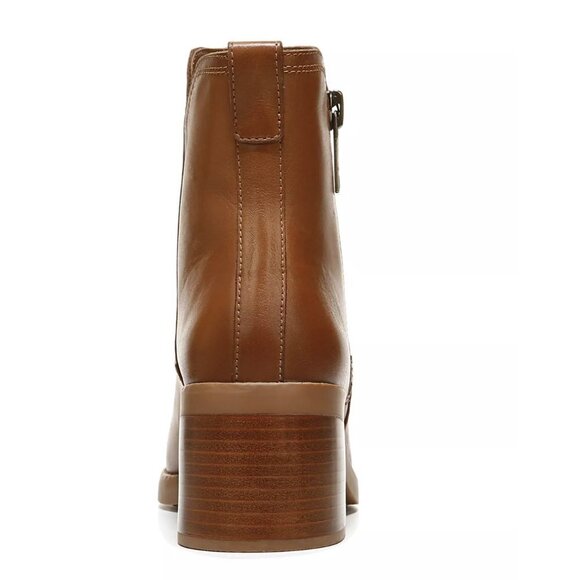 Naturalizer Emmy Block Heel Bootie in English Tea Leather (WIDE) - Picture 8 of 12